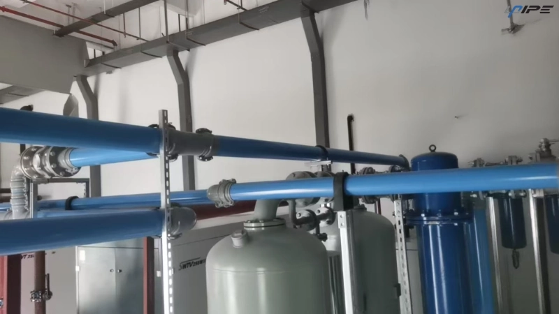 Tuyau bleu pour distribution d'air comprimé