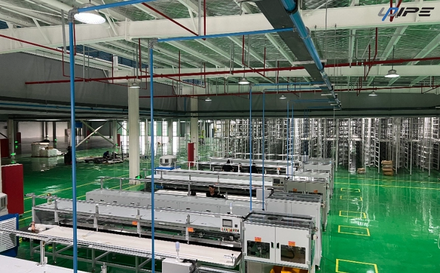 Tuyau d'air en aluminium bleu pour des r&eacute;seaux d'air comprim&eacute; sans fuite