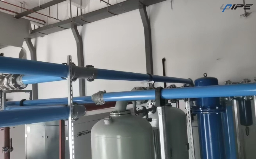 Solutions de conduites d'air en aluminium bleu pour une distribution d'air comprim&eacute; &eacute;conome en &eacute;nergie