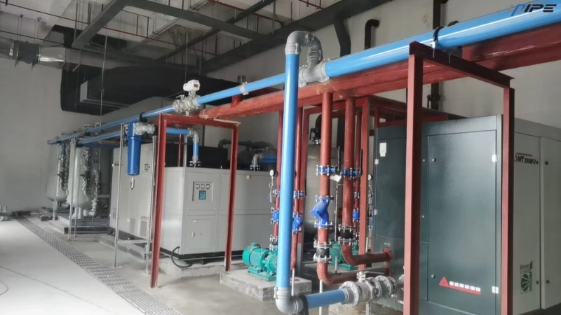 Solutions de tuyaux d'air en aluminium bleu
