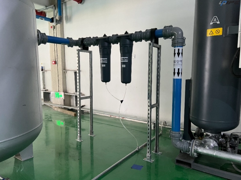 Tuyau d'air comprimé en aluminium bleu pour les installations de fabrication automobile