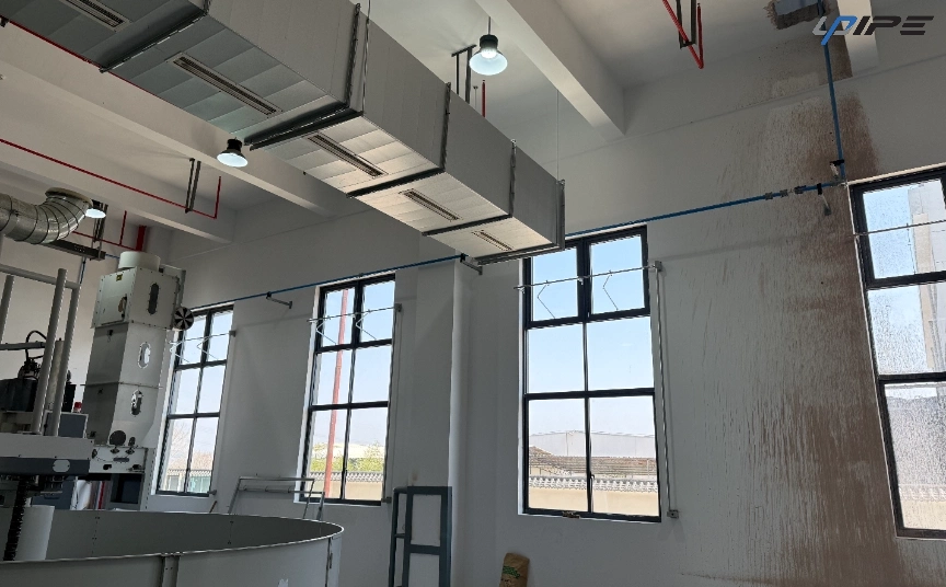 Syst&egrave;mes de tuyauterie d'air comprim&eacute; en aluminium pour les conduites a&eacute;riennes d'usines textiles